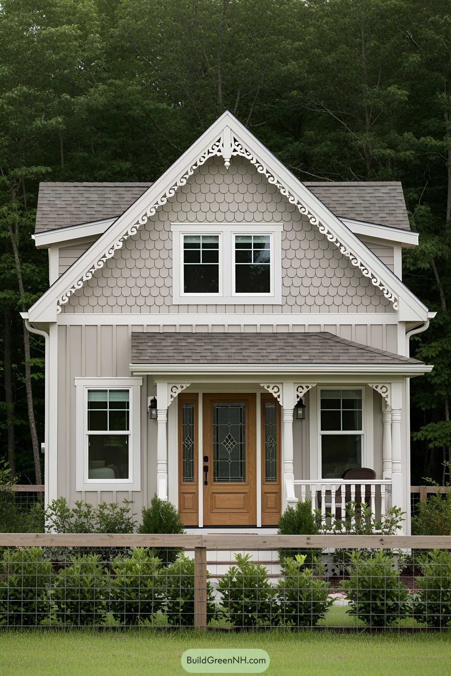 Charming tiny Victorian house with intricate woodwork