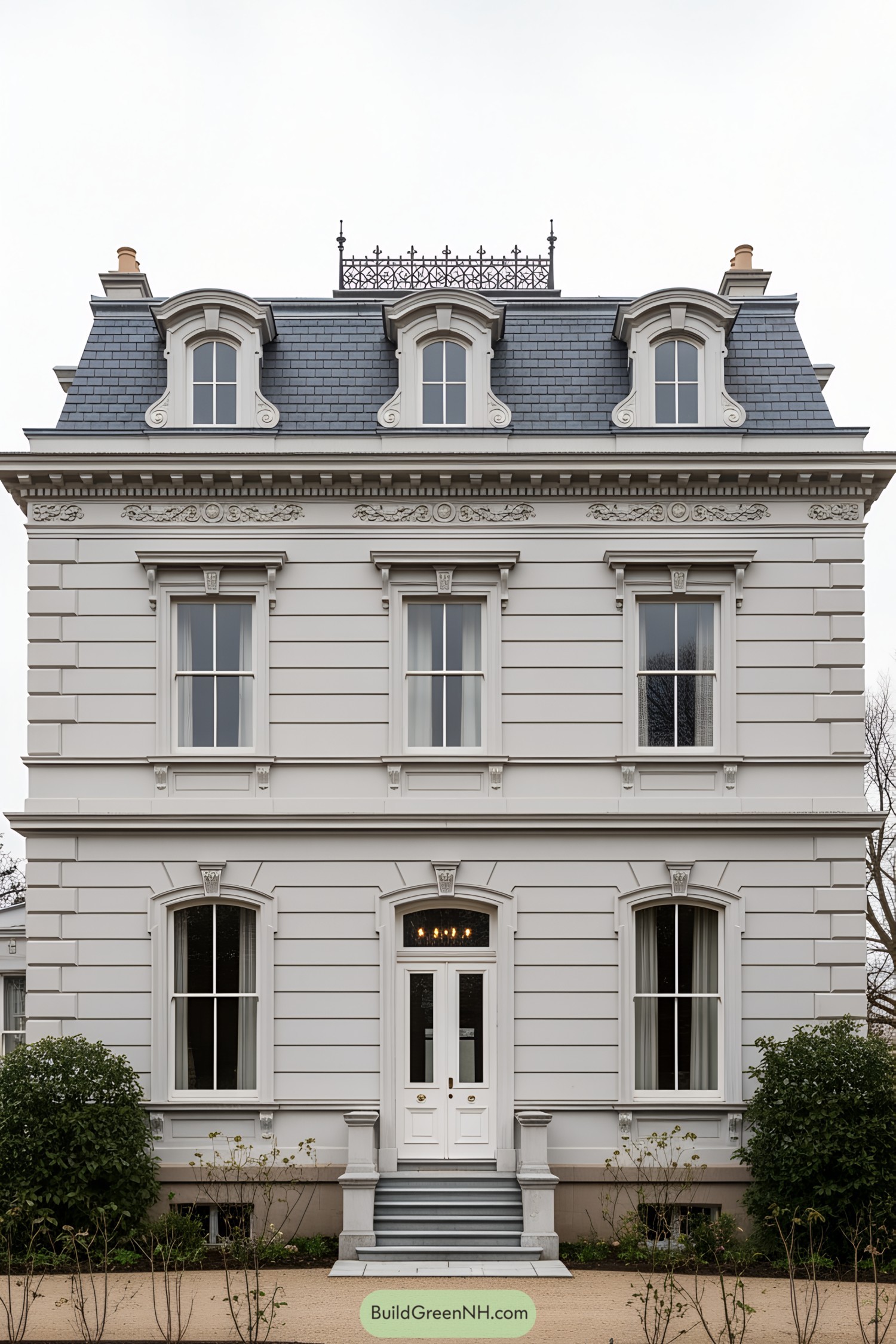 Elegant Victorian villa with classic decorative details