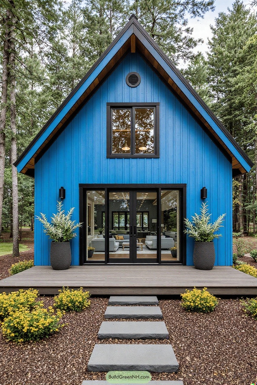 change house color to blue