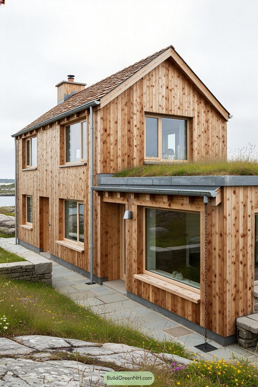 change house siding to natural wood shingle