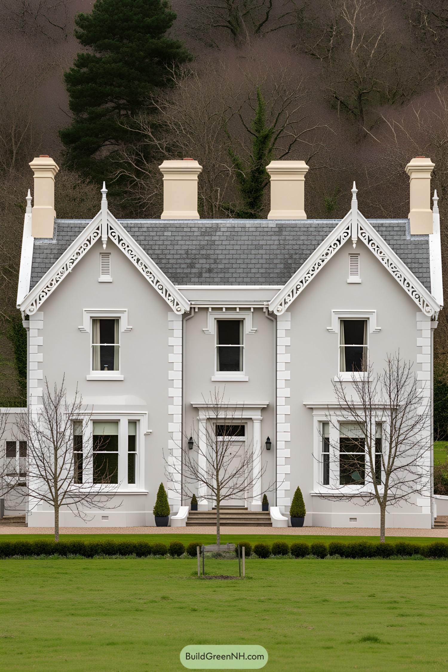 Victorian-style house with decorative gables
