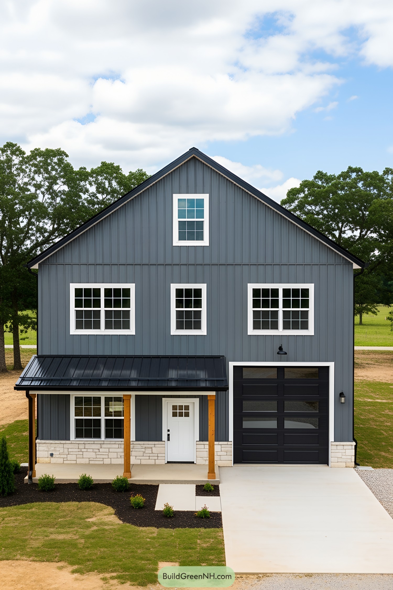 Stylish barndominium with a garage