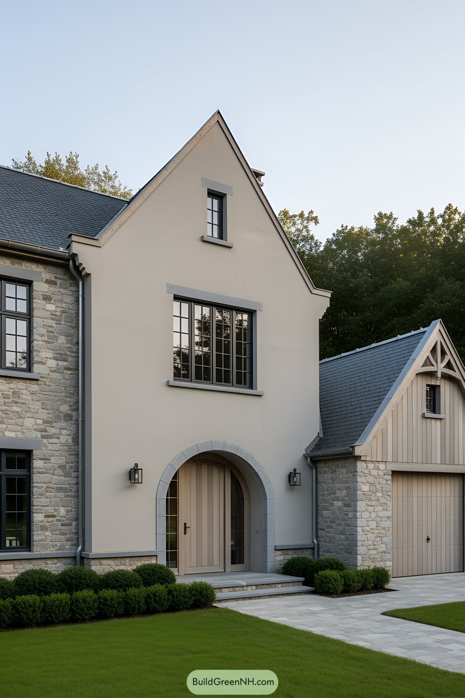 Chic Belgian farmhouse with stone and wood elements