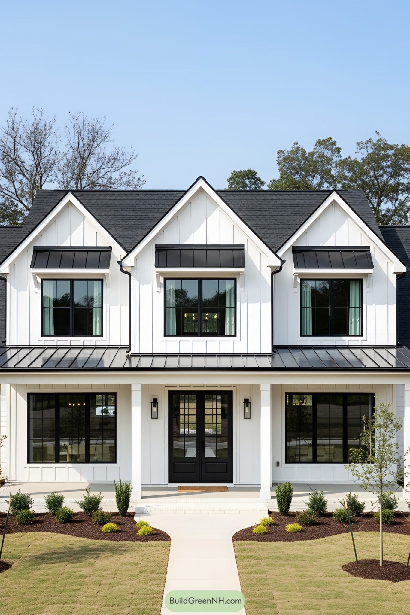 22 Black And White Modern Farmhouses That Redefine Rustic Charm
