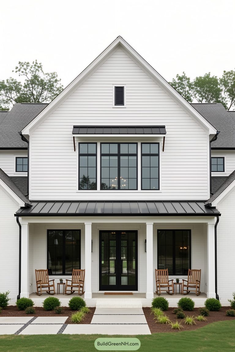 22 Black And White Modern Farmhouses That Redefine Rustic Charm