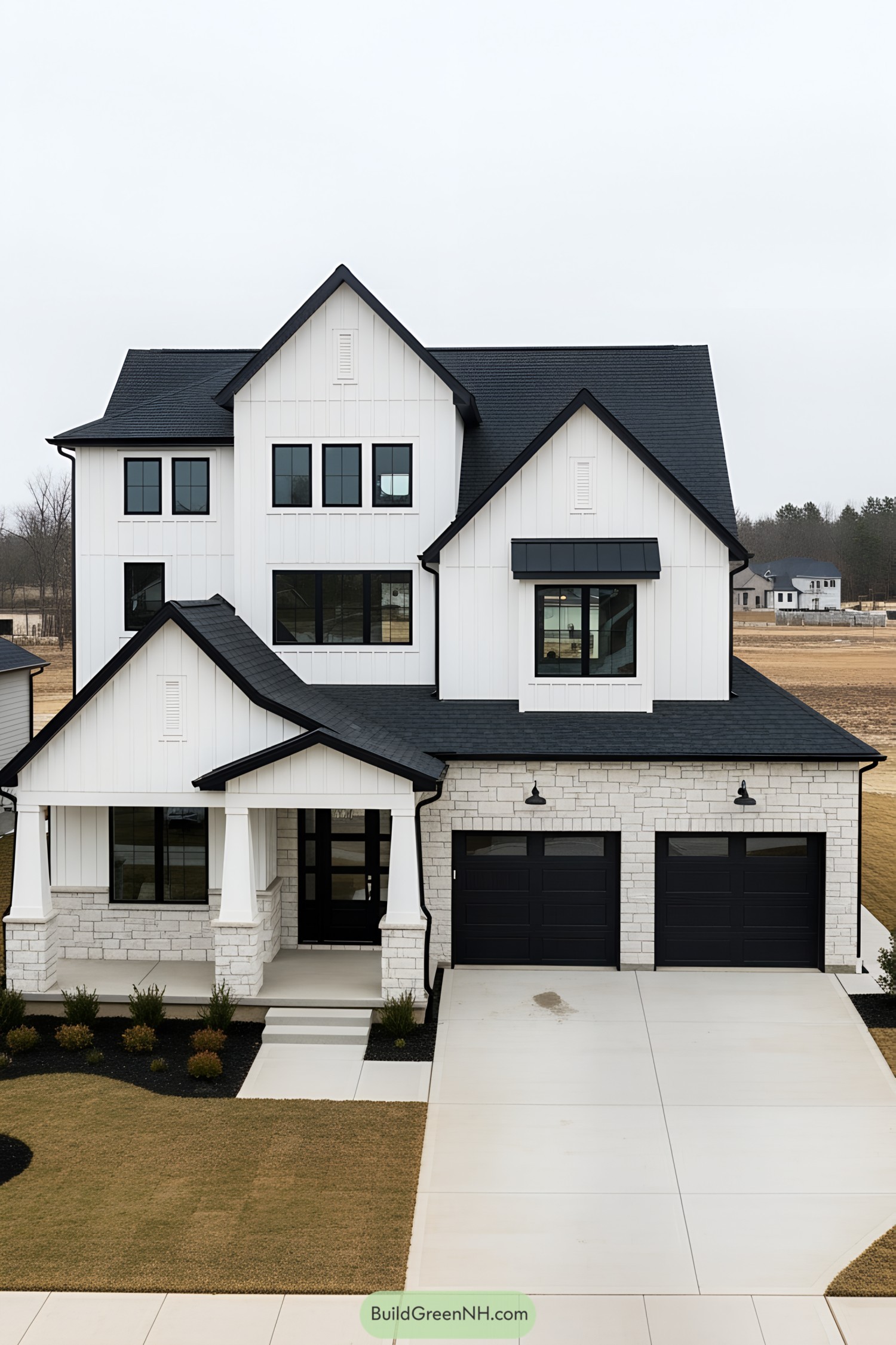 22 Black And White Modern Farmhouses That Redefine Rustic Charm