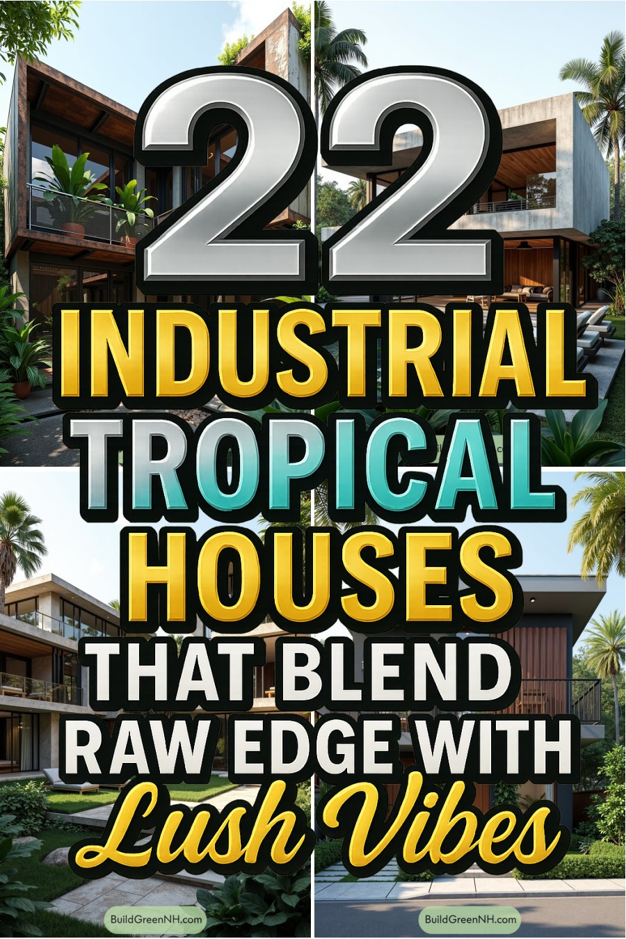 View of 22 Industrial Tropical Houses That Blend Raw Edge with Lush Vibes