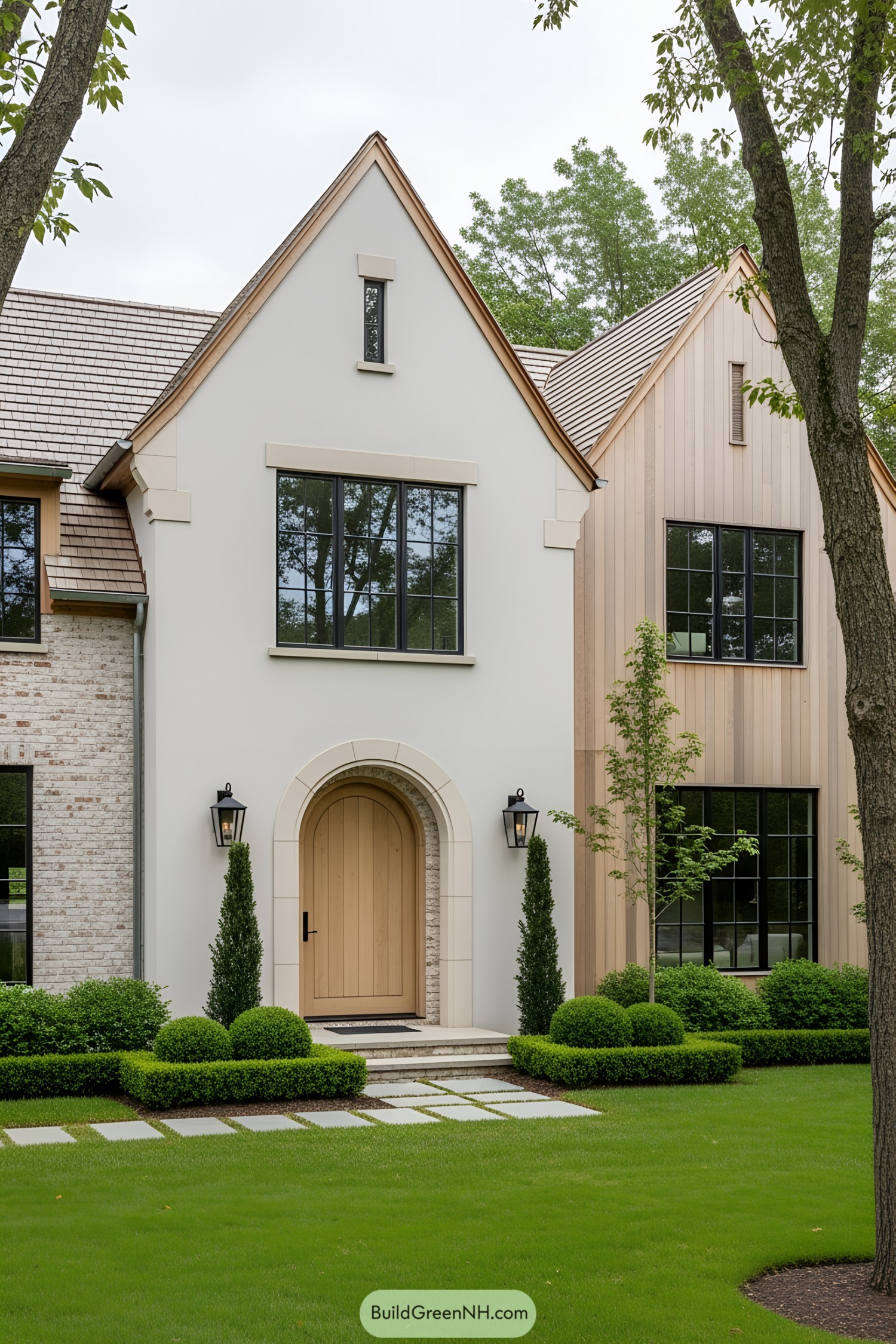 Traditional farmhouse with modern touches