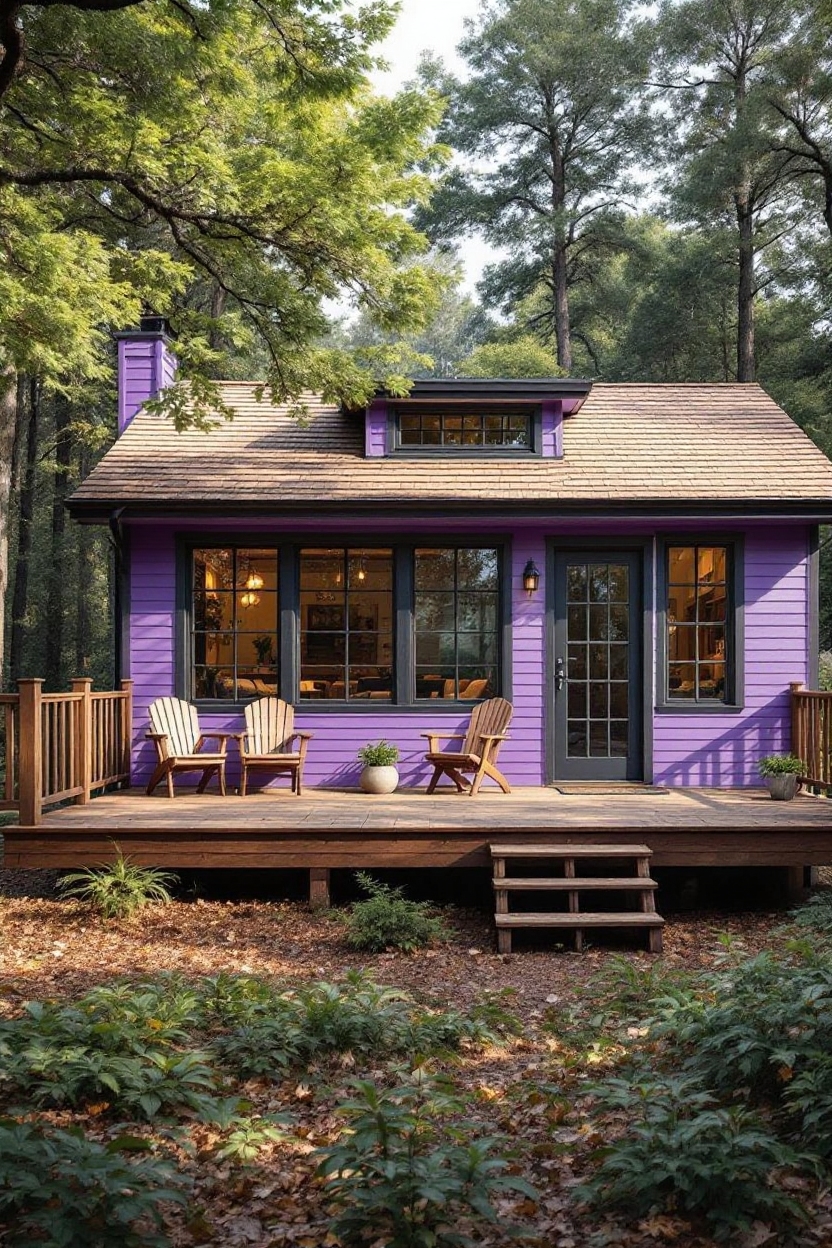 change house color to lavender