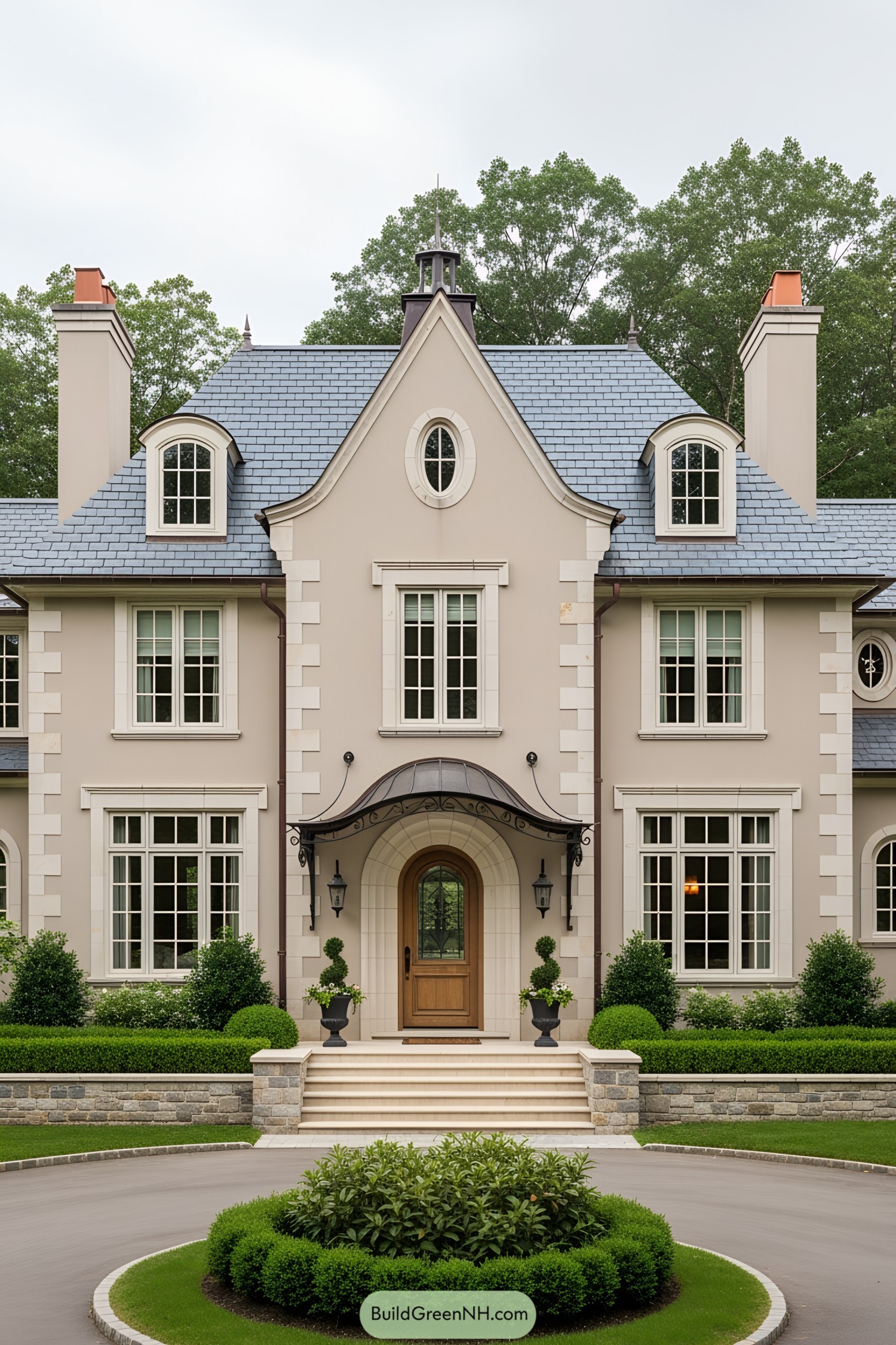 Elegant French cottage with well-manicured garden