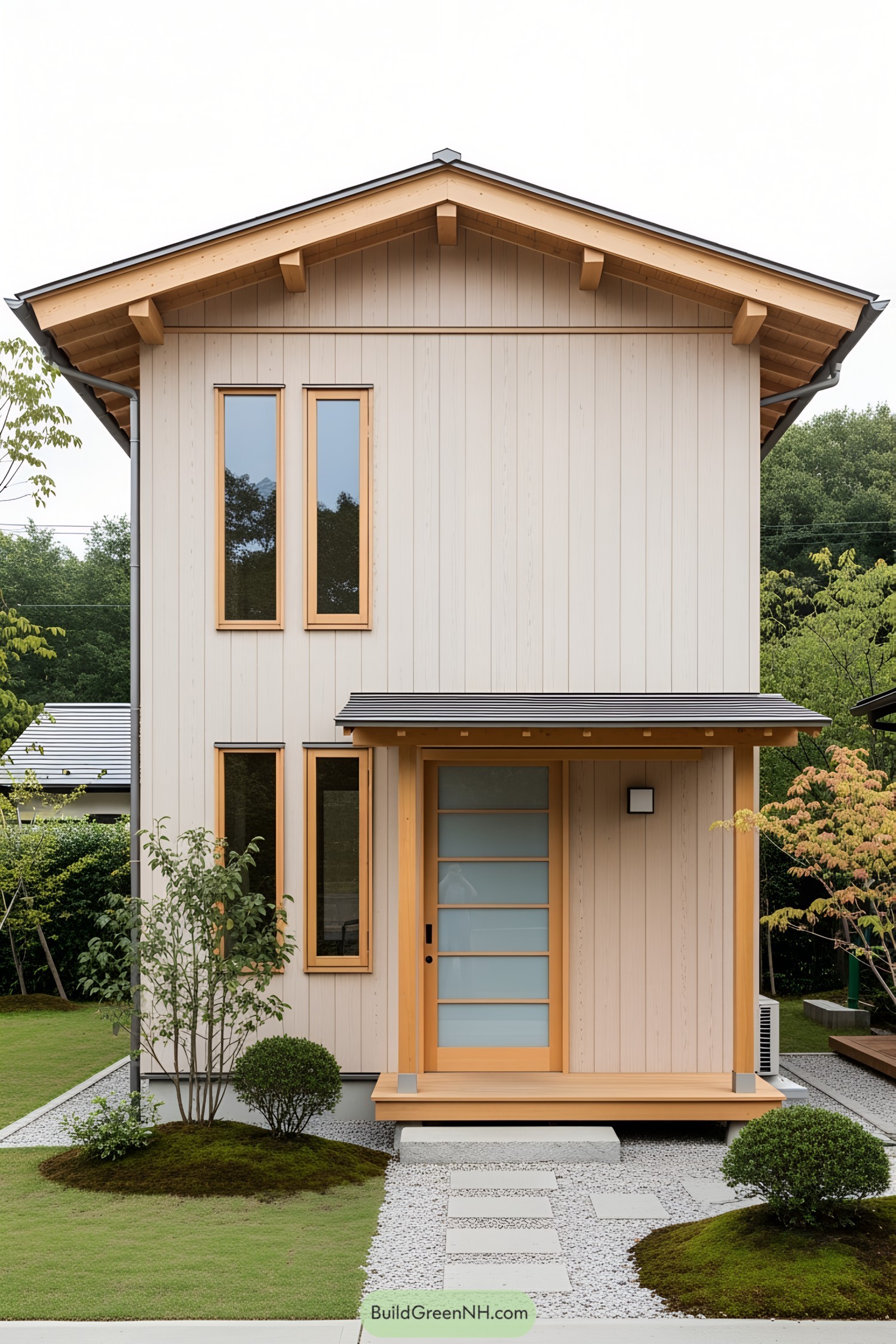Compact Japanese house with minimalist design