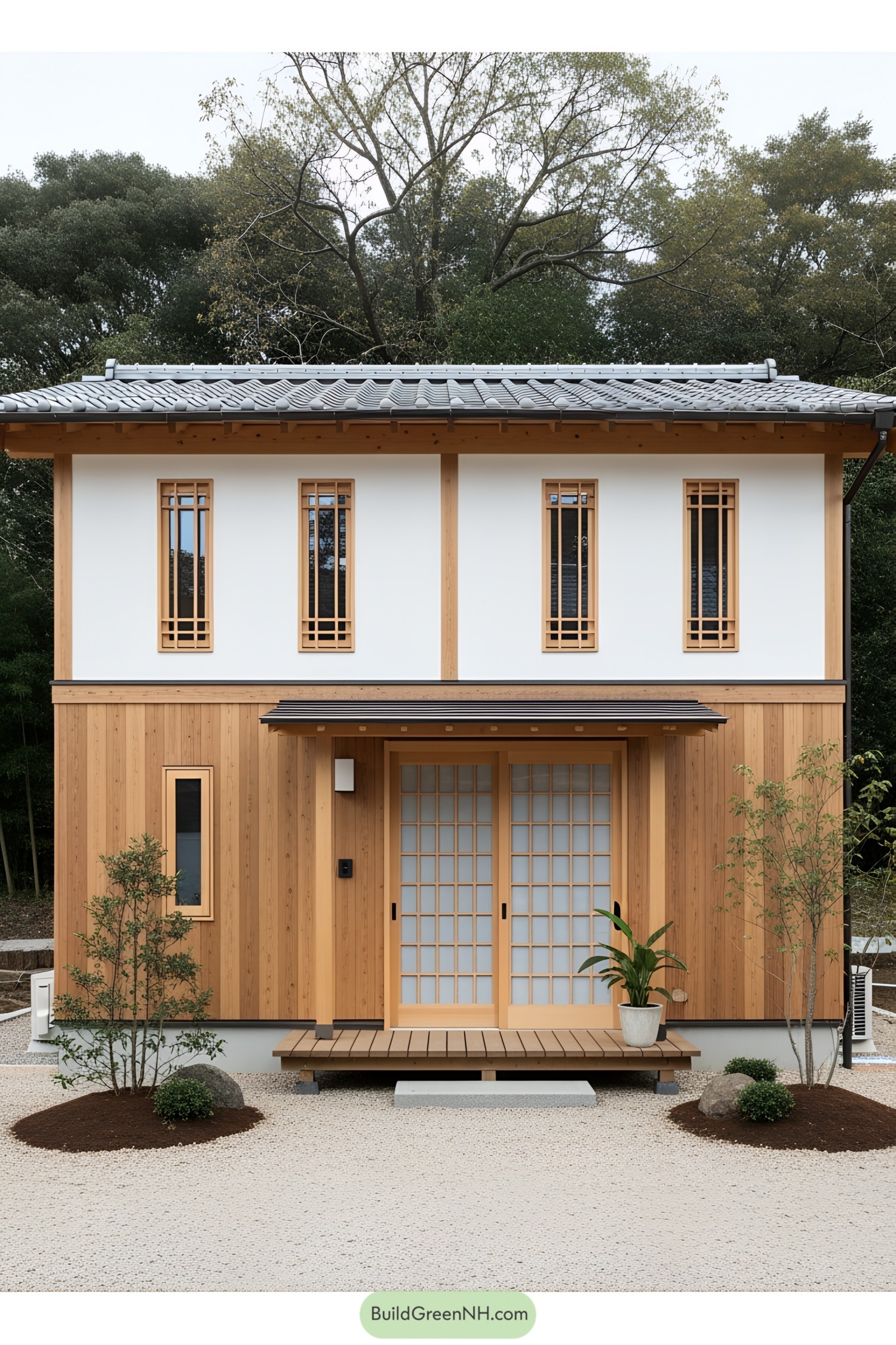 Charming Japanese tiny house with wooden accents