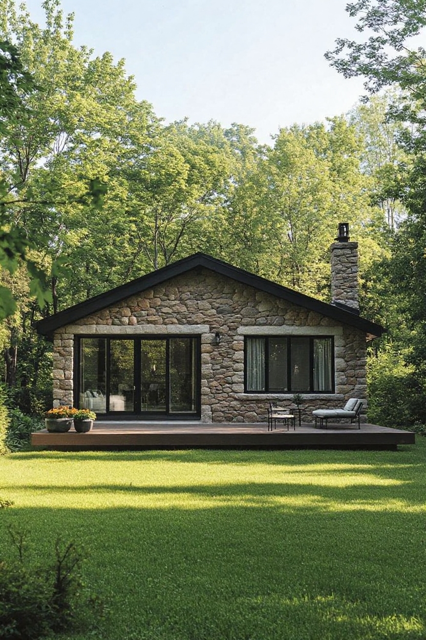 change house siding to stone