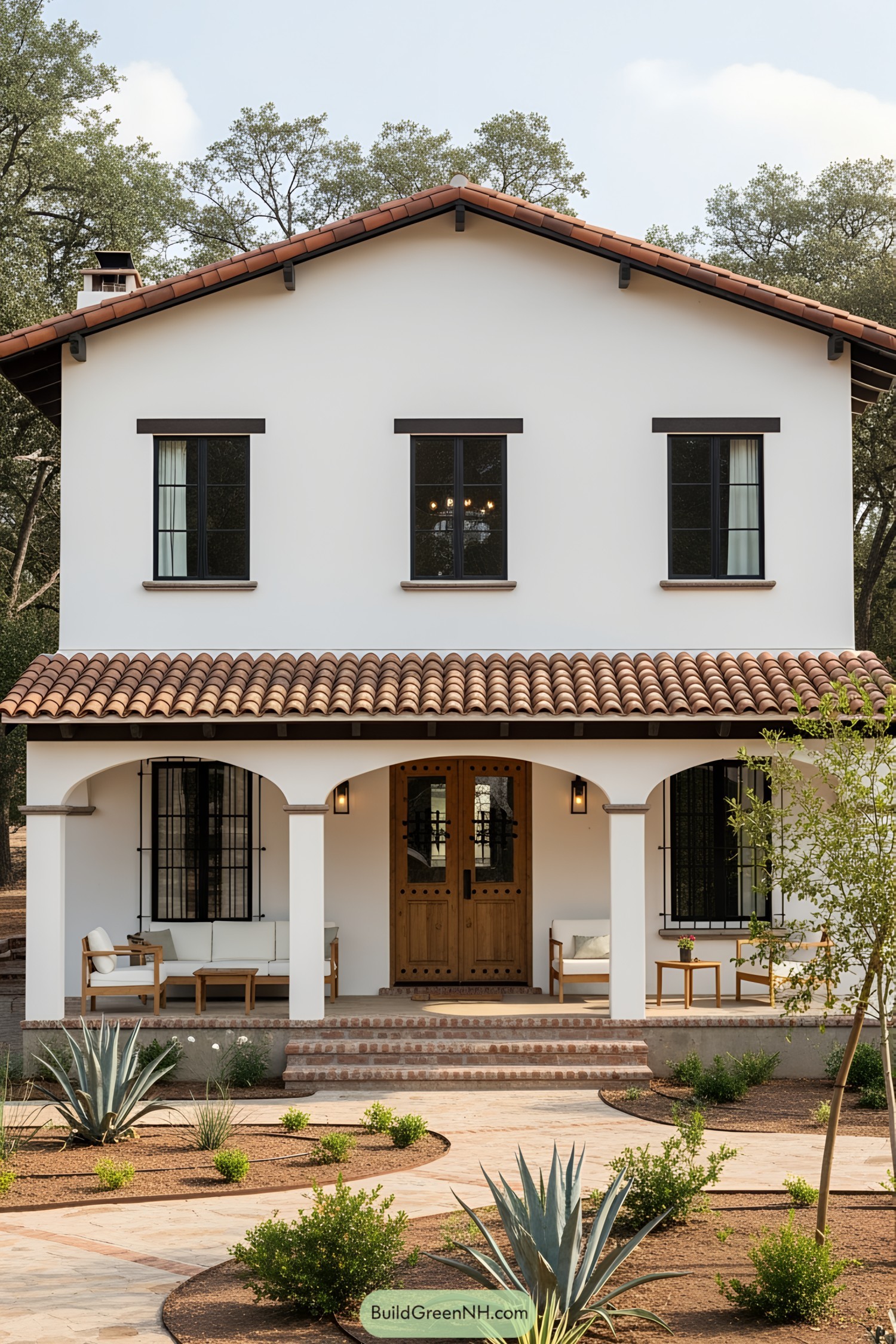 Charming Mexican ranch house with terracotta roof