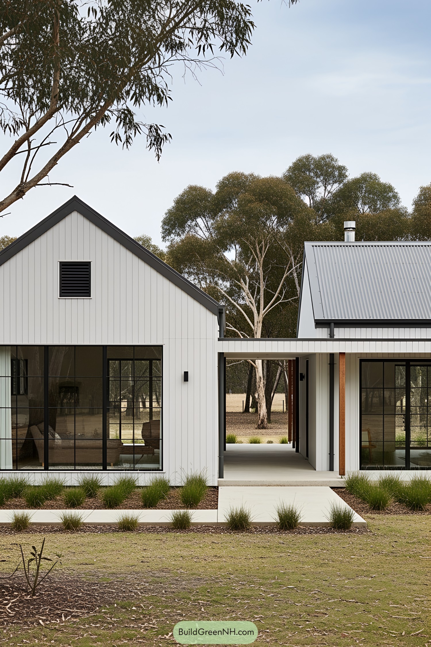 Modern Australian farmhouse with sleek design elements