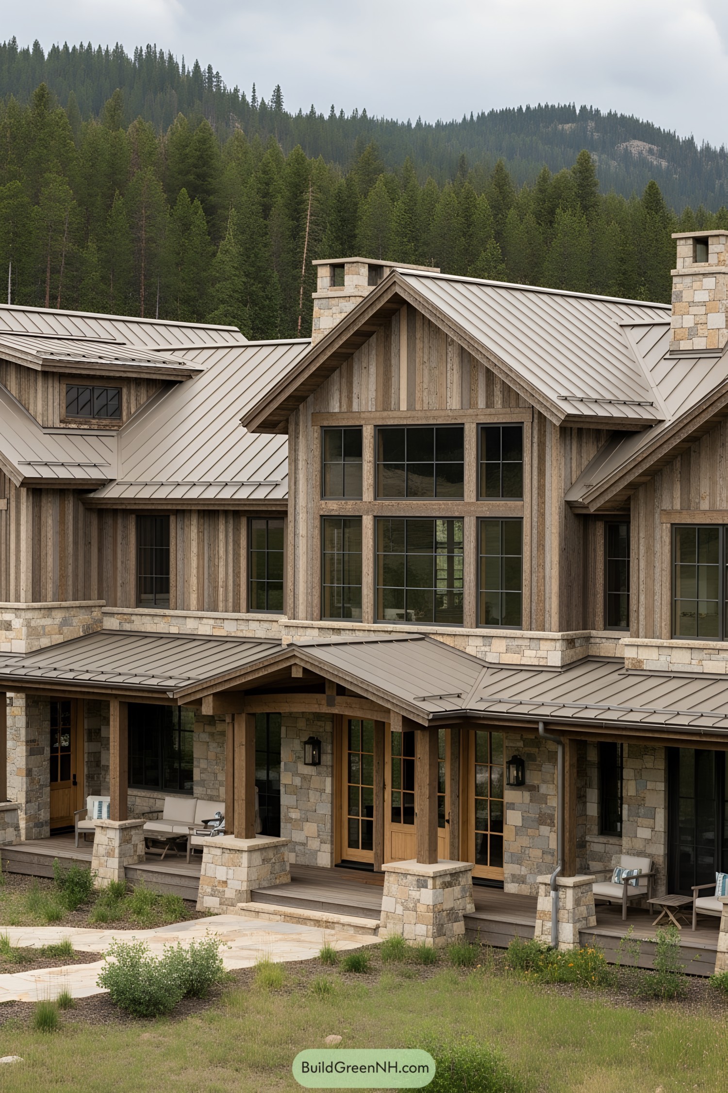 Charming ranch house nestled among tall pines