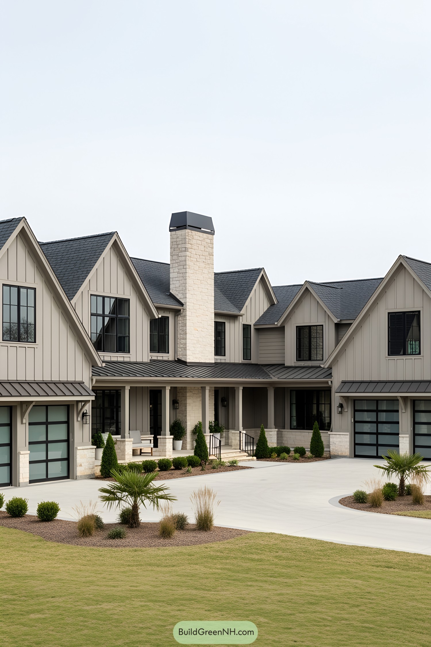 Spacious modern house with large driveway and garden