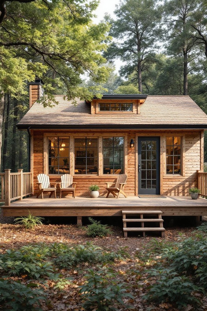 change house siding to natural to pine wood