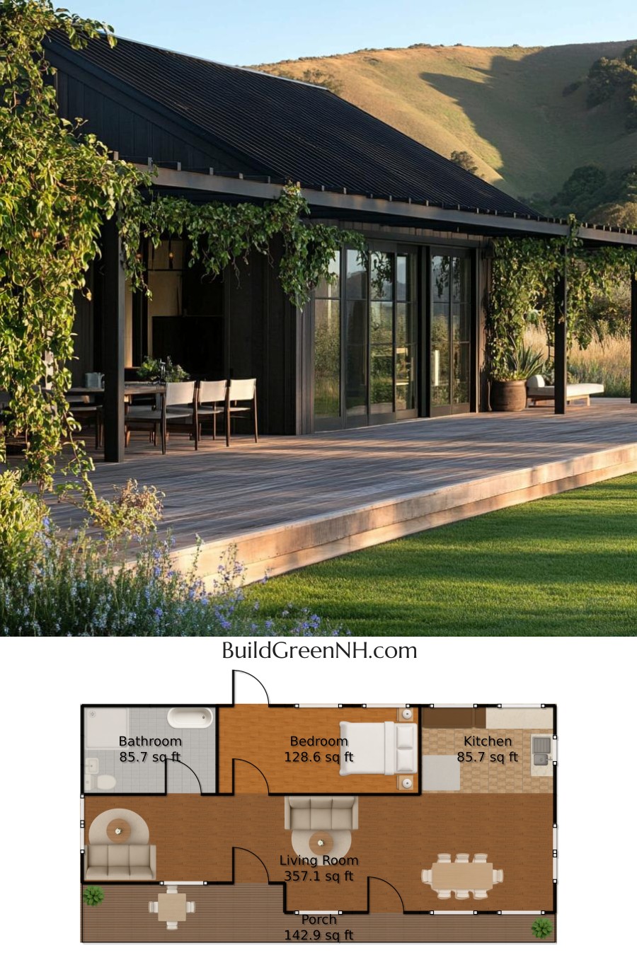 Transcendent Terrace Retreat: Vine-Covered Elegance: Long House Floor Plans