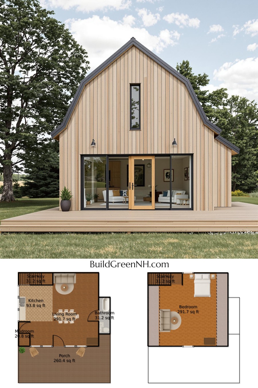 Cozy Homestead Hideaway: Barn House Plans