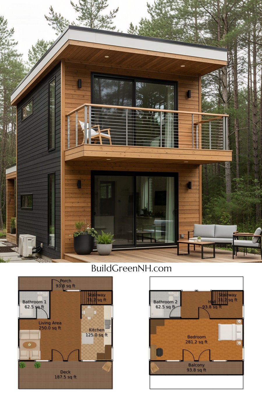 Living Large in a Pine-Sized Package: Small Modern House Plans