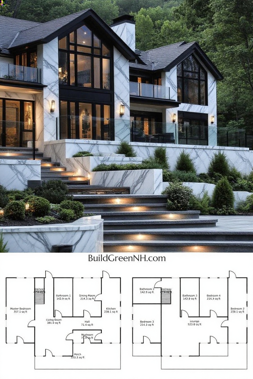 change house siding to marble