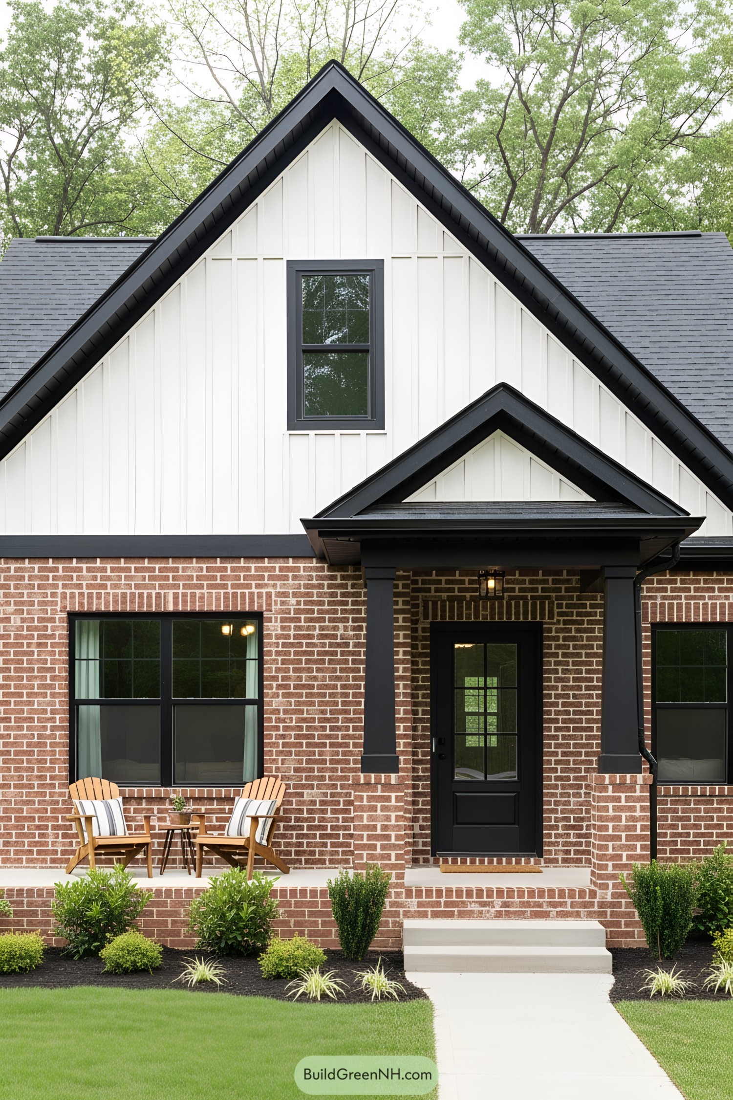 19 Small Cottage Houses With Half Brick Half Wood Siding