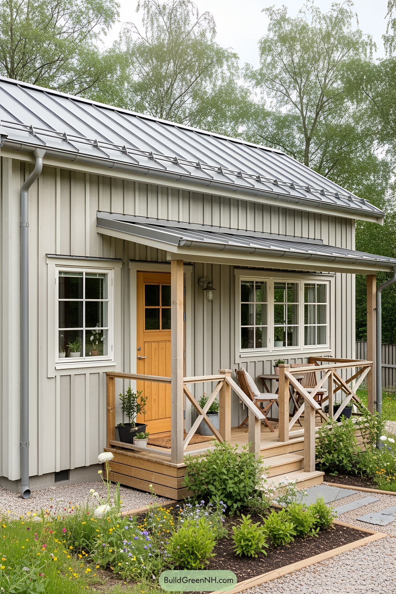 Cozy small house with a charming porch