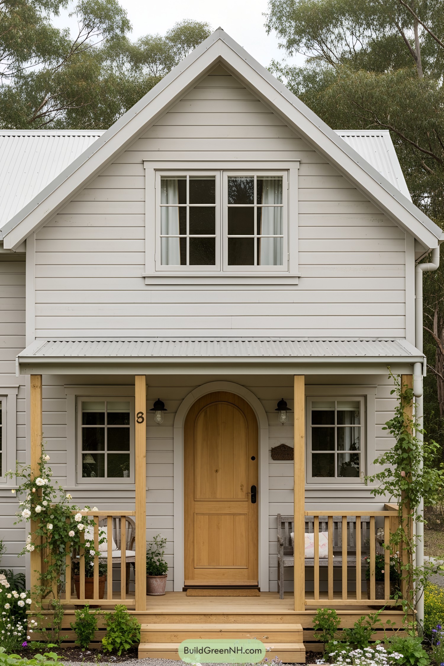 Charming small house with wooden accents