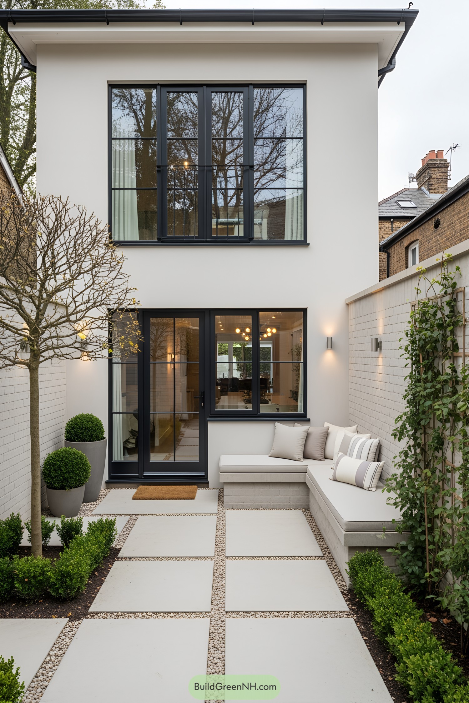Compact home with patio and sleek design