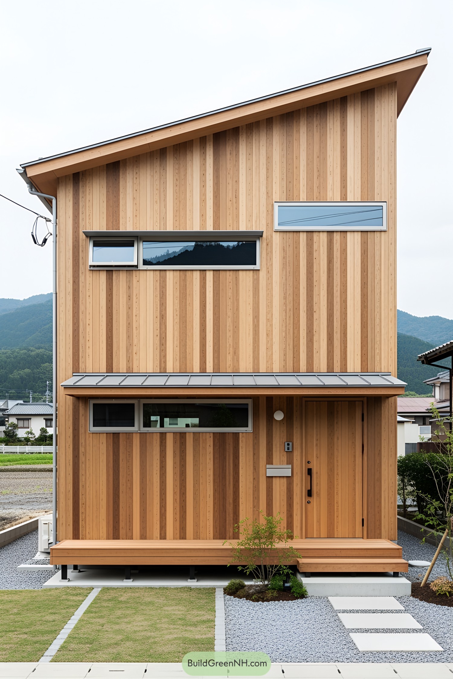 Wood-clad small house with modern design