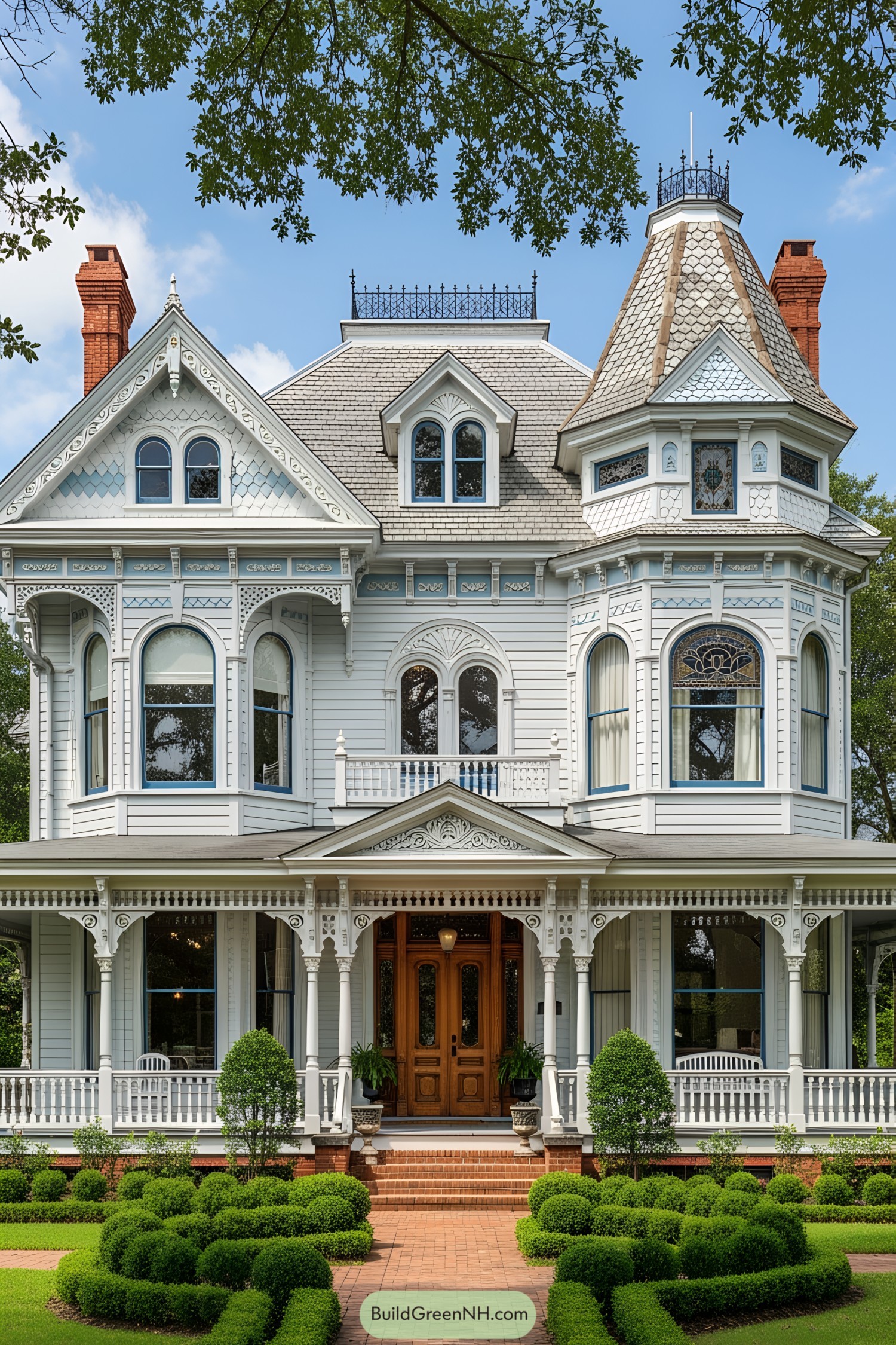 Charming southern Victorian house with intricate detailing