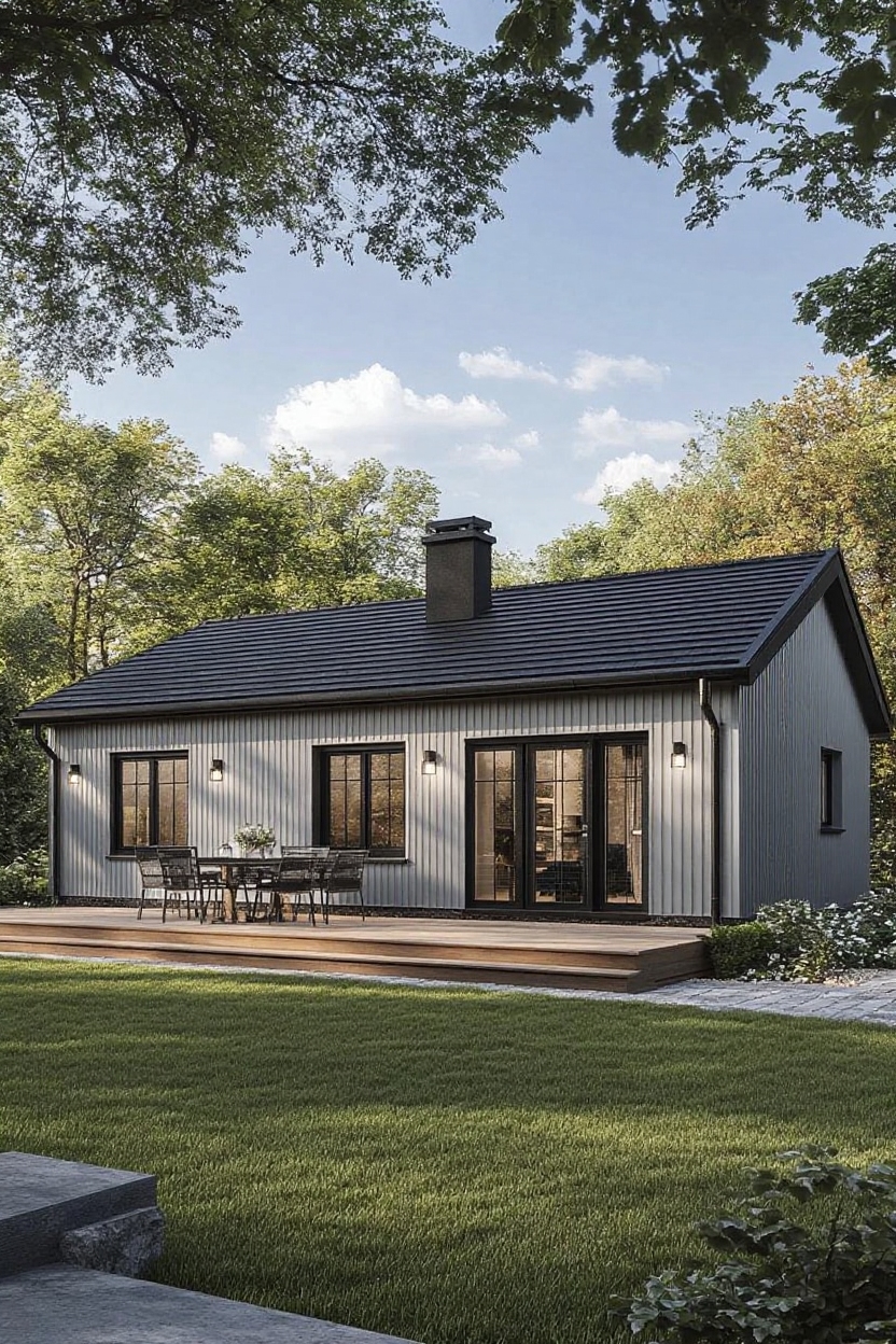 change house siding to grey metal