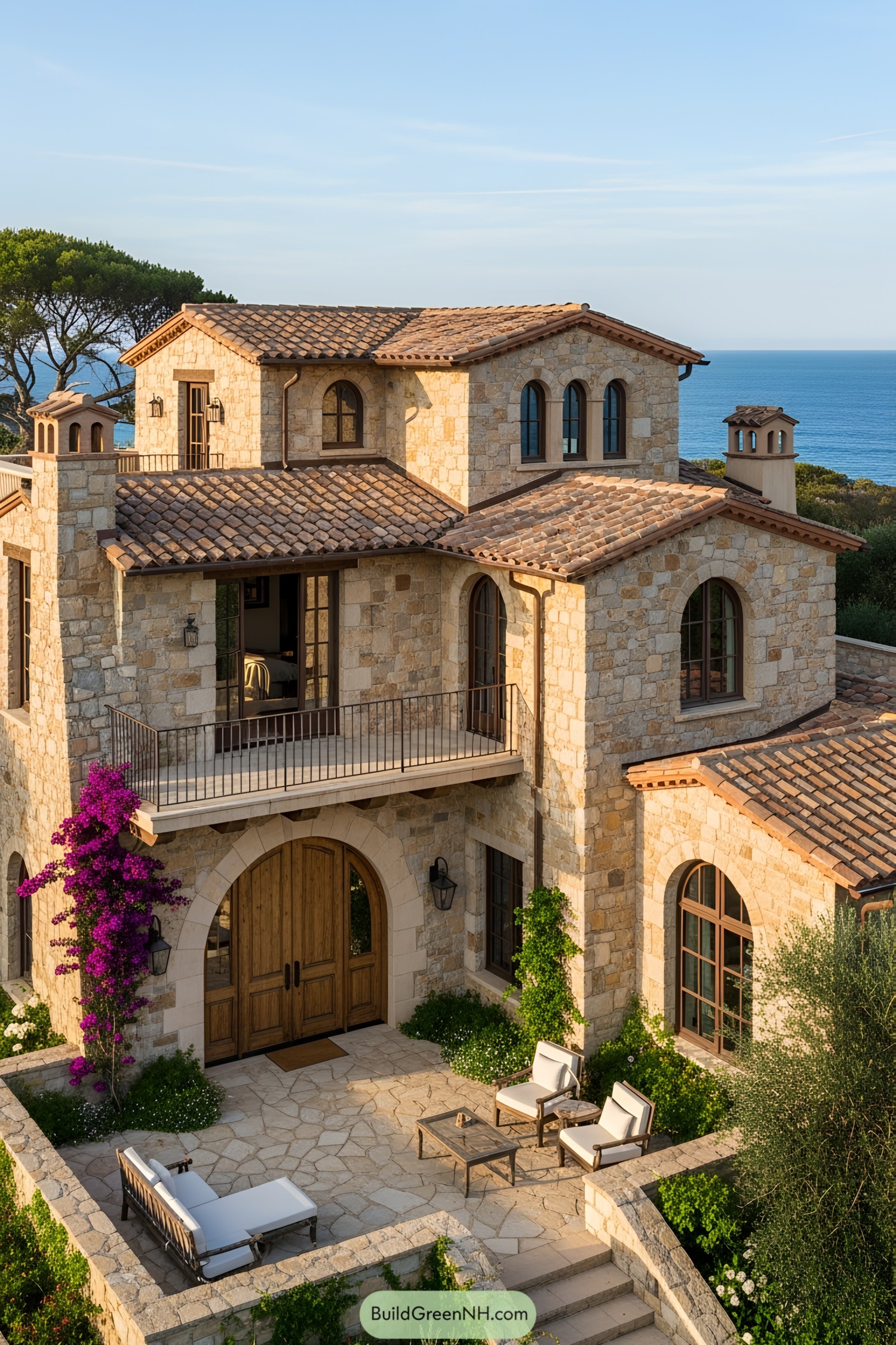 Tuscan stone beach house with sea view