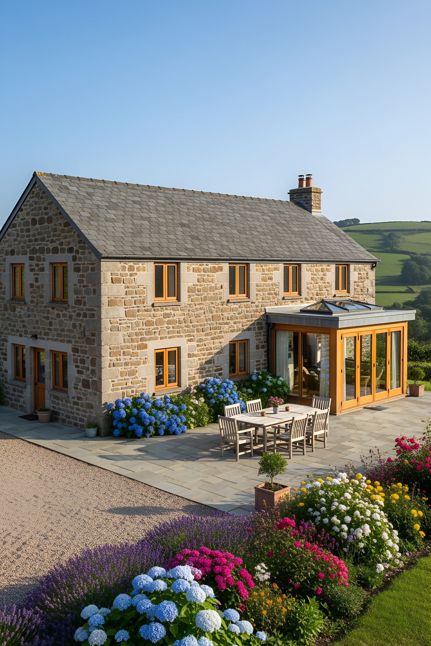 Rustic Irish cottage with modern touches and vibrant garden