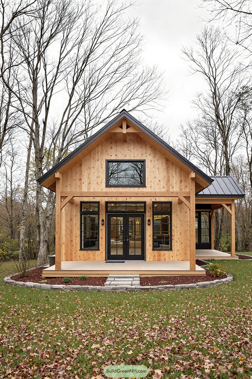 change house siding to natural oak