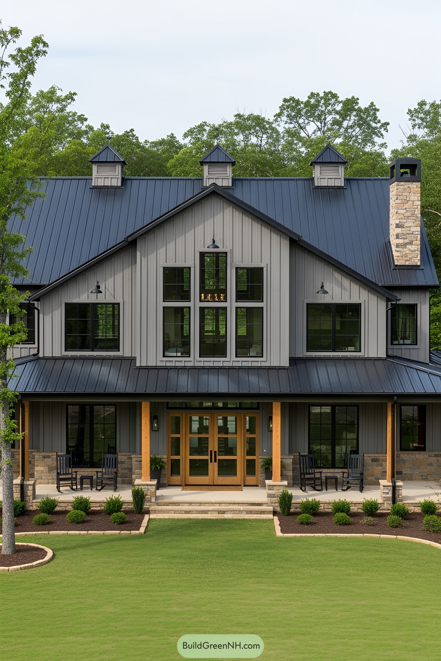 Barndominium with a modern touch and rustic flair