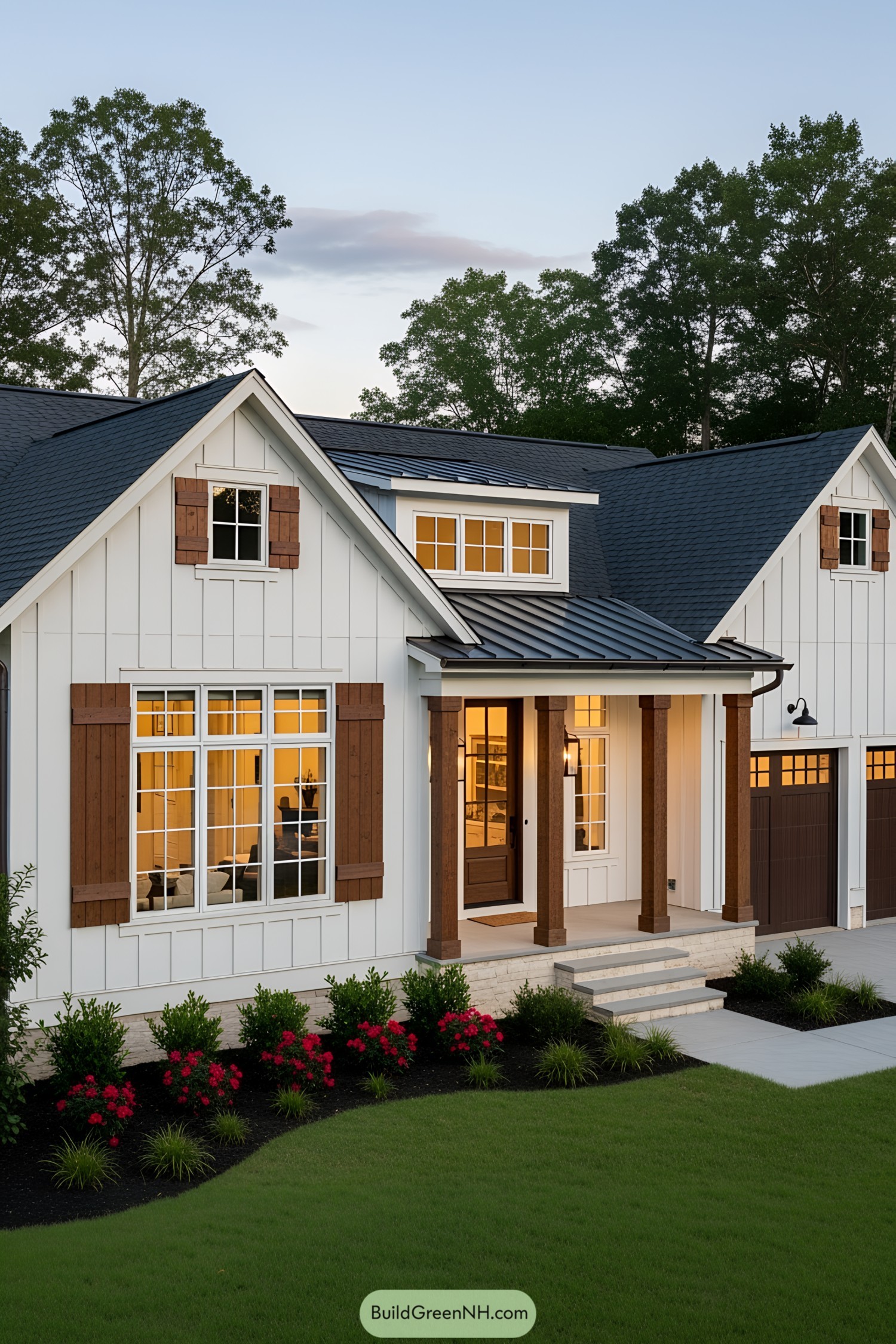 Charming farmhouse with a welcoming porch