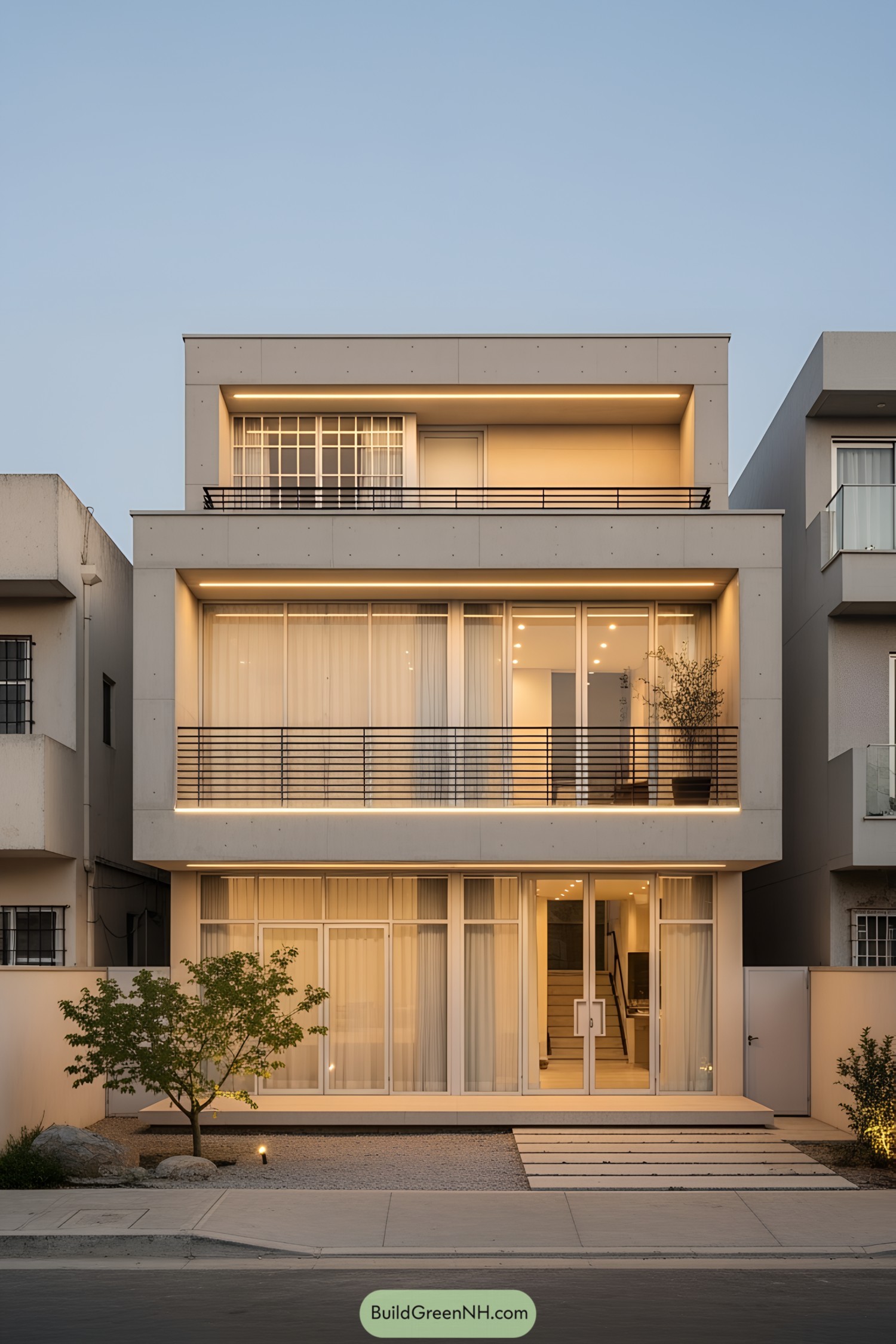 Contemporary compact house with sleek design