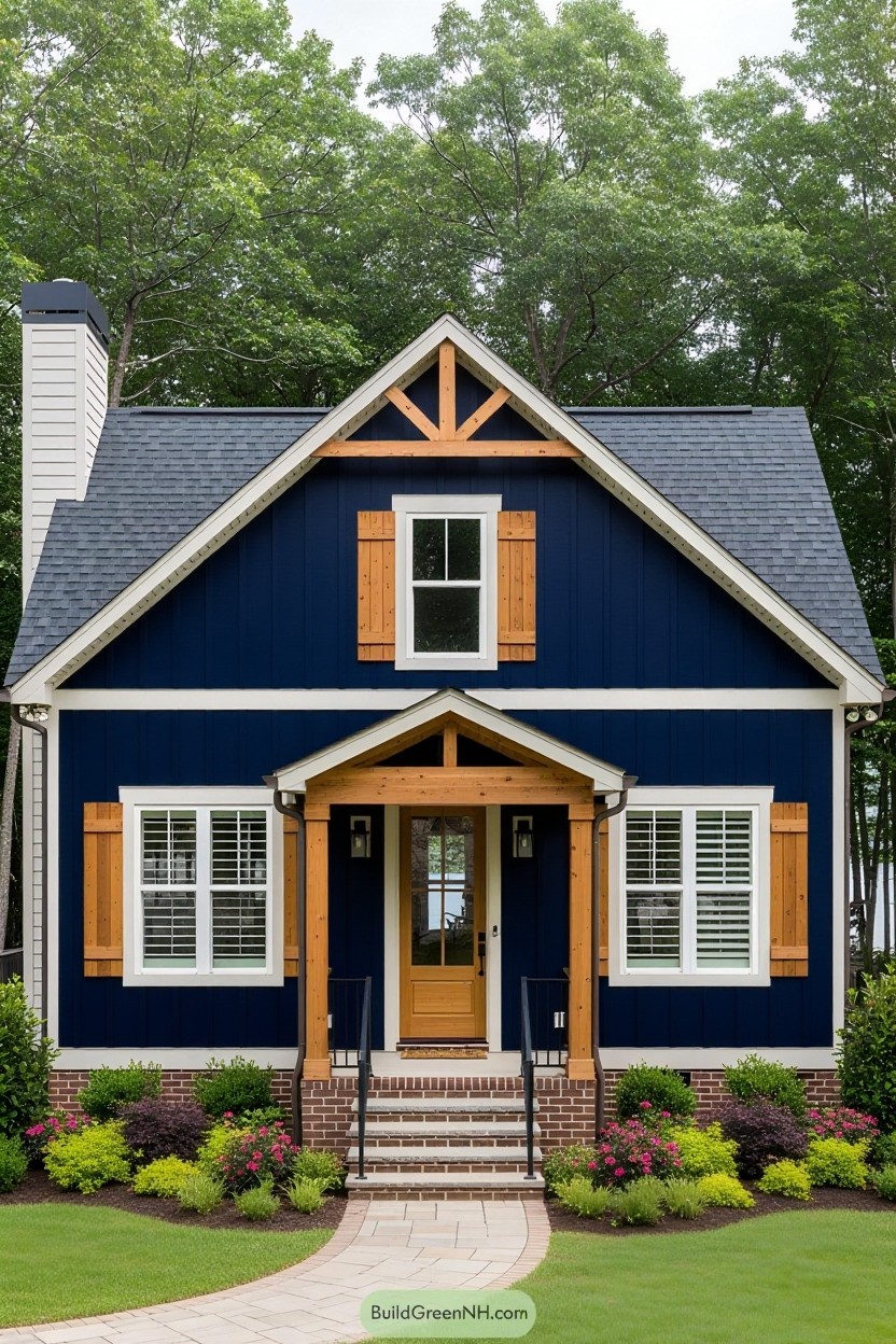 change house color to navy blue