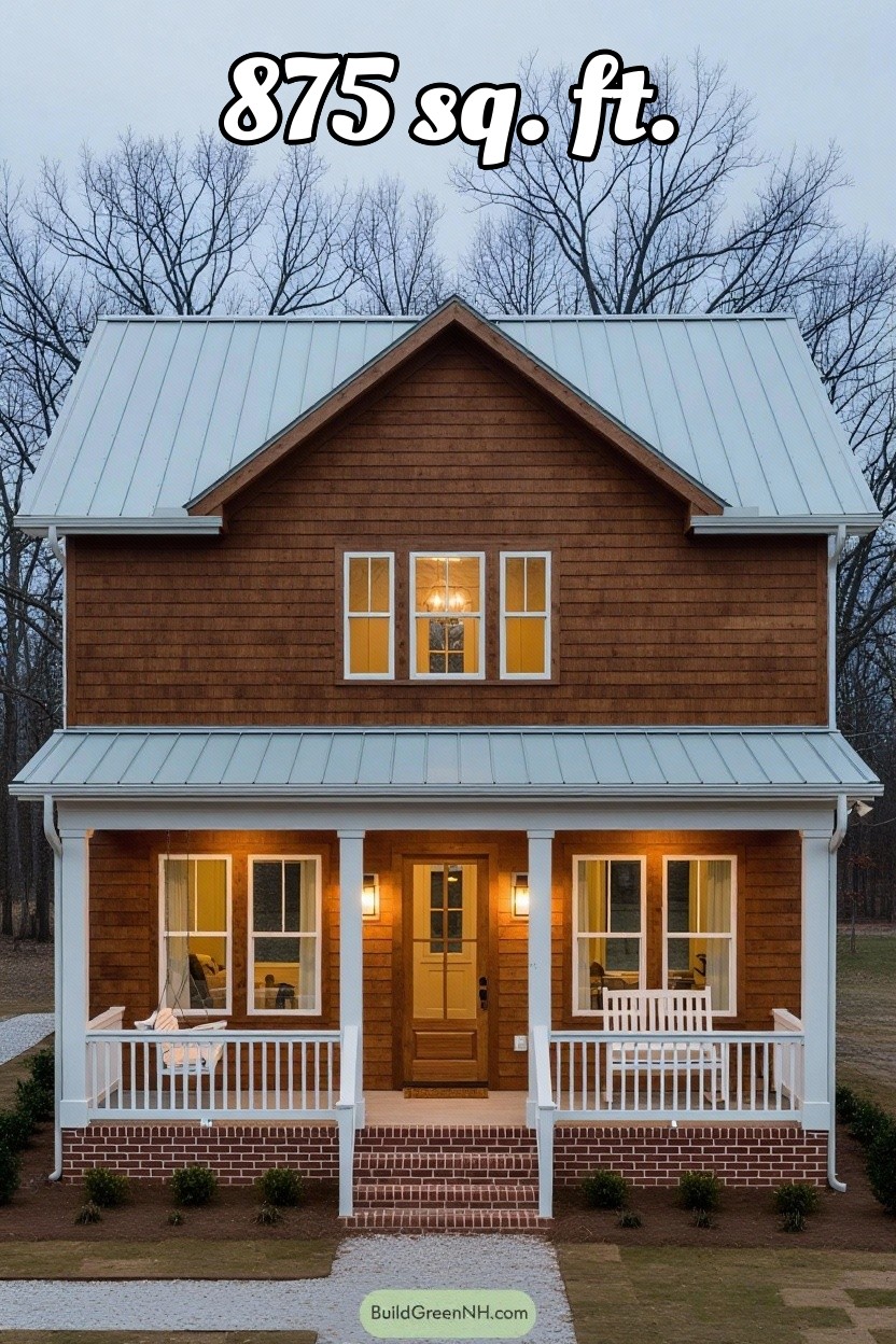 change house color to stained wood