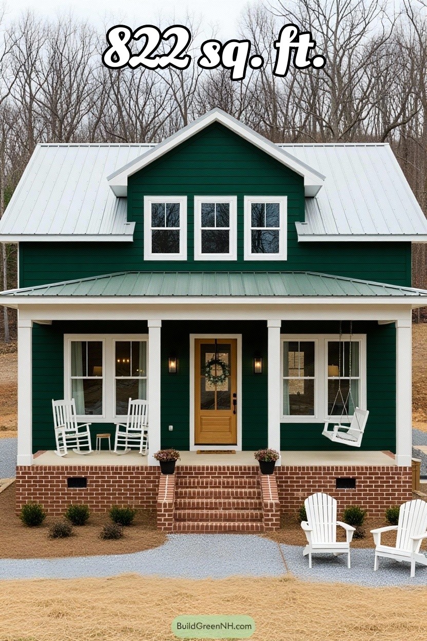 change house color to forest green