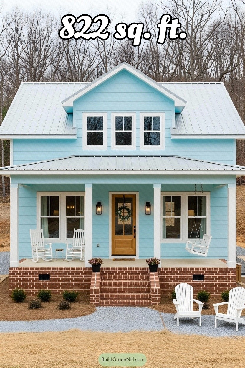 change house color to pale blue