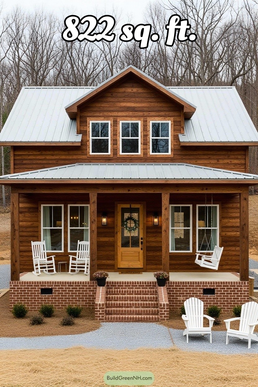 change house color to stained wood