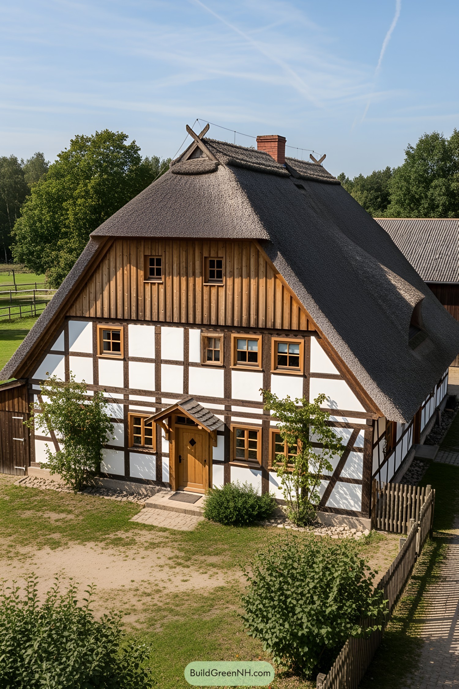 Idyllic German farmhouse with timber-framed design