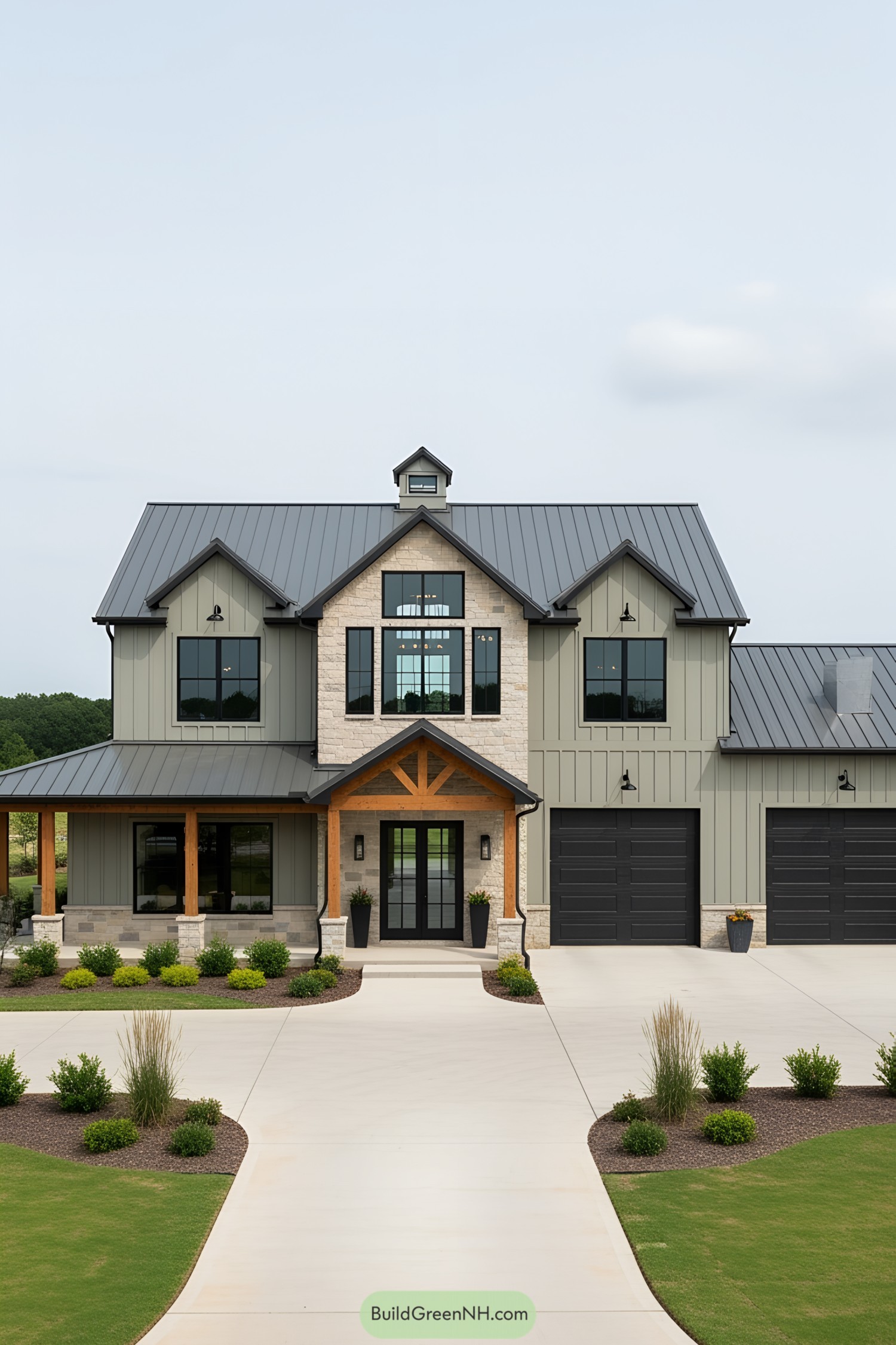 Giant barndominium with rustic and modern features