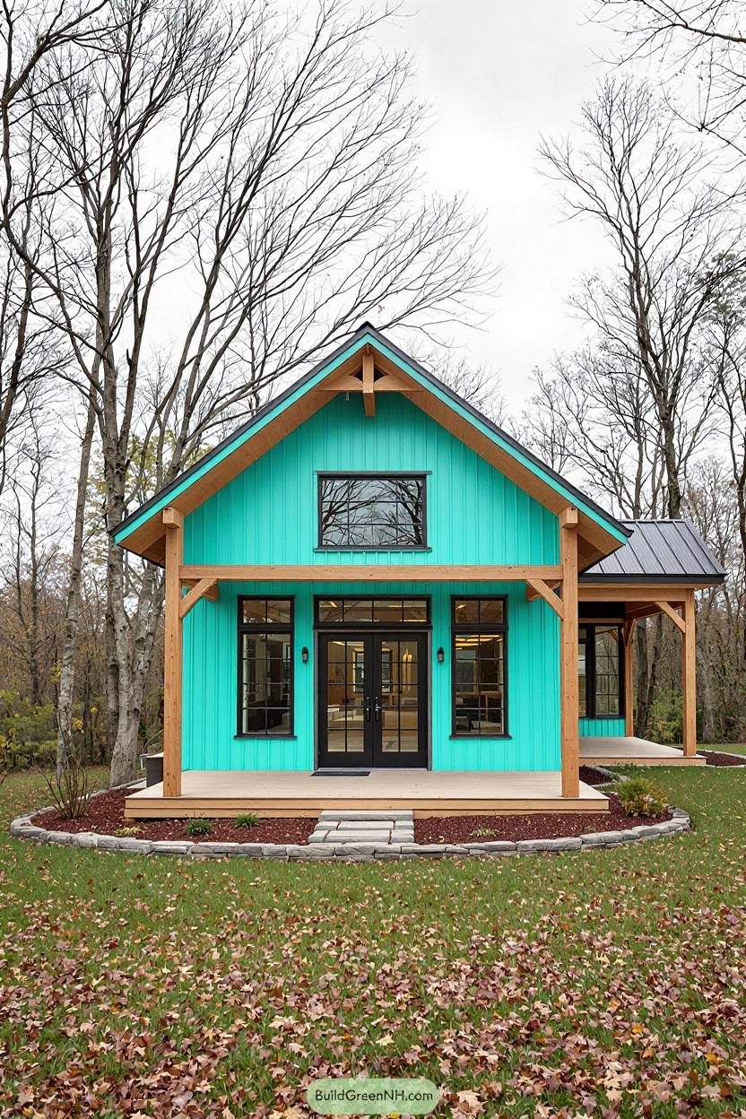 change house color to teal