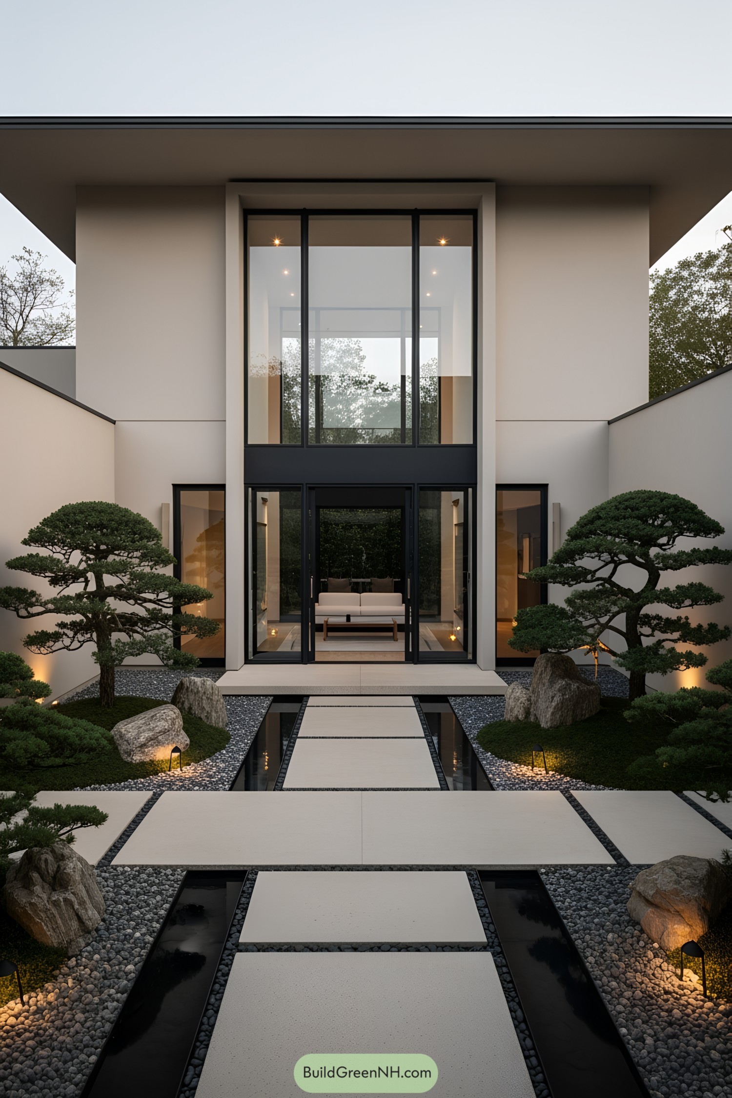Japanese-style house with tranquil garden