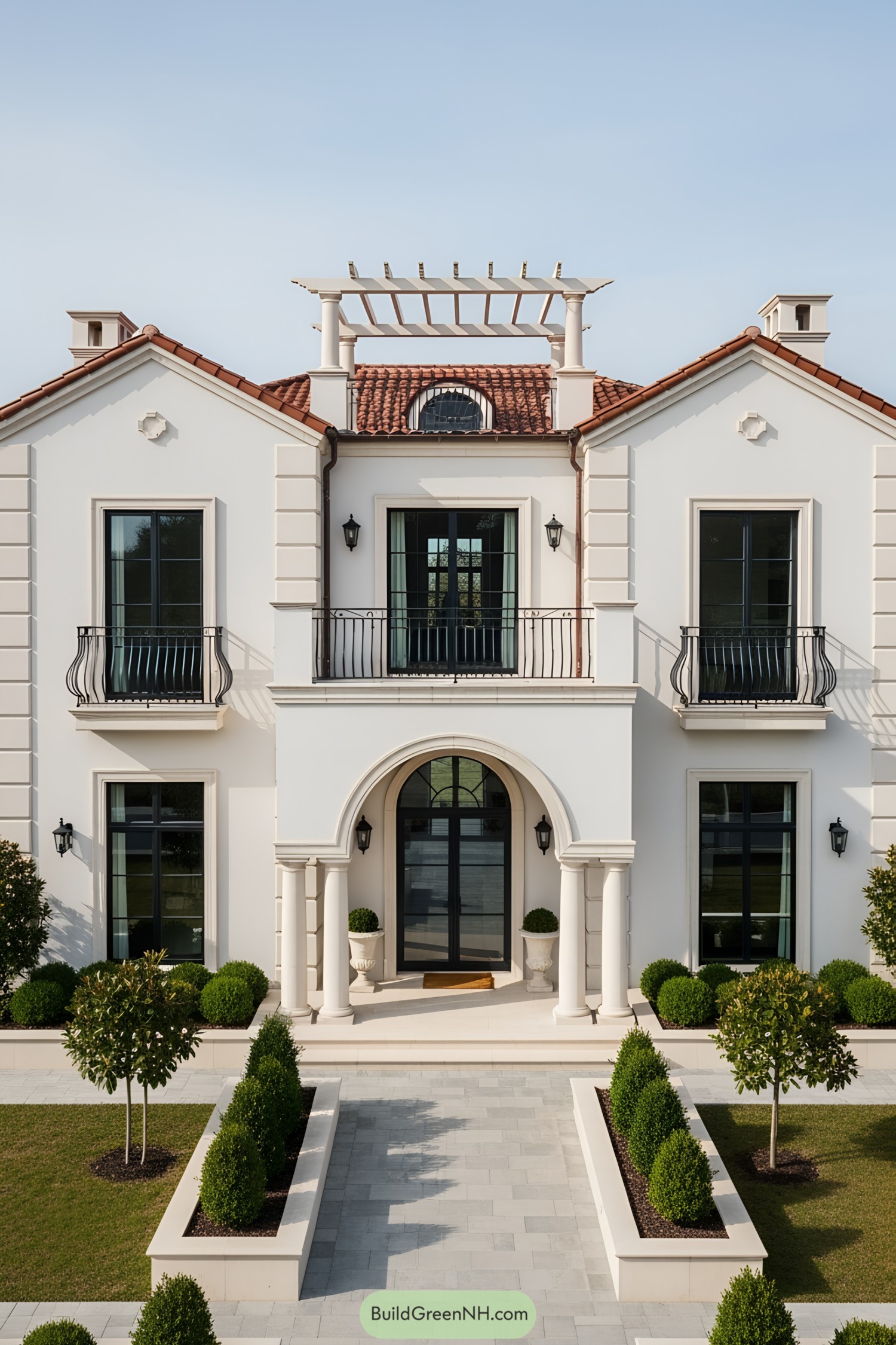 Classic Mediterranean house with terraces and garden