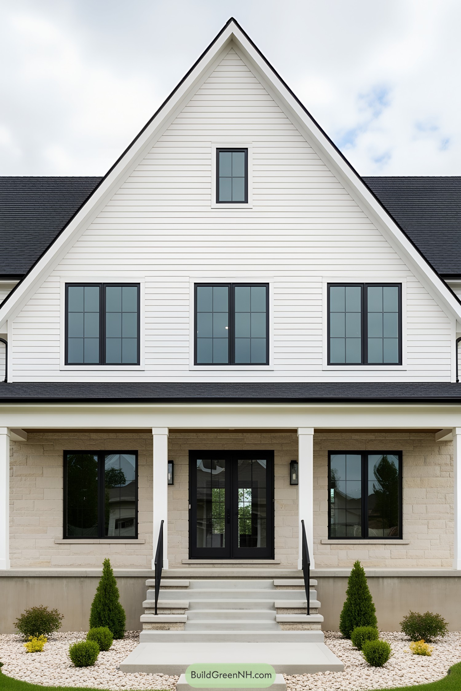 24 Modern Houses With Black Windows That Wow